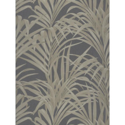 Papier peint Fougères noir et or - LOUISE - Casadeco - LOU28929939