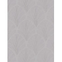 Papier peint Big Plumes taupe cuivre - LOUISE - Casadeco