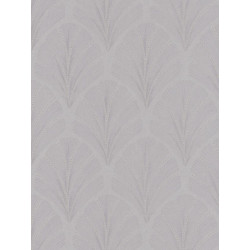 Papier peint Palmette Big Plumes gris taupe - LOUISE - Casadeco - LOU28911317