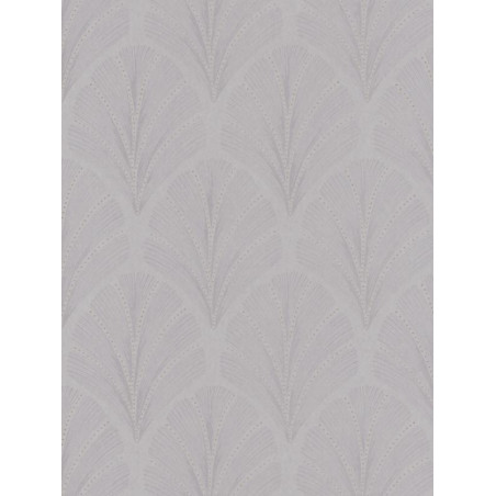 Papier peint Palmette Big Plumes gris taupe - LOUISE - Casadeco - LOU28911317