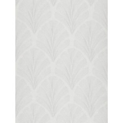 Papier peint Palmette Big Plumes blanc - LOUISE - Casadeco - LOU28910136