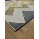 Tapis ZigZag jaune et gris - Canvas 