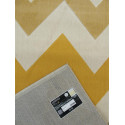 Tapis ZigZag jaune et gris - Canvas 