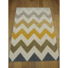 Tapis ZigZag jaune et gris - Canvas 