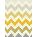 Tapis ZigZag jaune et gris - Canvas 