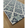 Tapis de cuisine long vintage bleu - STAR 80x200cm