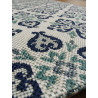 Tapis de cuisine long vintage bleu - STAR 80x200cm