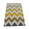 Tapis ZigZag jaune et gris - Canvas 