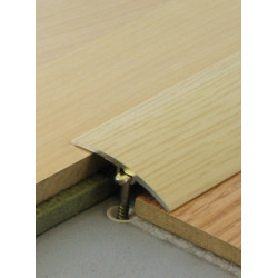 2,70mx41mm - Barre de seuil finition bois - fixation invisible multi-niveaux plaxés Harmony - DINAC