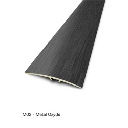 0,93mx41mm - Barre de seuil Metal oxydé Finition métallique - fixation invisible multi-niveaux plaxés Harmony - DINAC