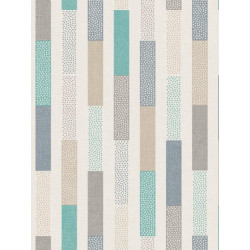Papier peint Rayure Dot turquoise beige - SWING - Caselio - SNG68896799