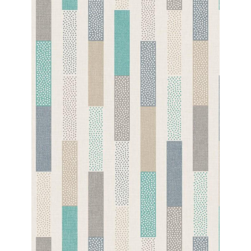 Papier peint Rayure Dot turquoise beige - SWING - Caselio - SNG68896799