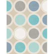 Papier peint Rond bleu gris - SWING - Caselio - SNG68926496