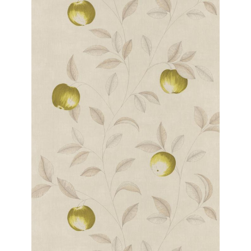 Papier peint Guirlande de Pommes vertes - Bon Appétit - Caselio