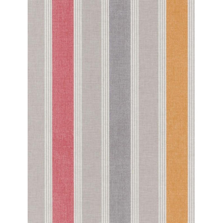 Papier peint Rayure Matelas orange - SWING - Caselio - SNG68903791
