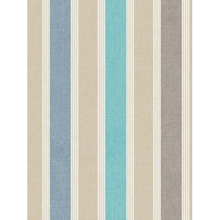 Papier peint Rayure Matelas turquoise beige- SWING - Caselio - SNG68906034