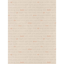 Papier peint Ingrédients beige orange - BON APPETIT - Caselio - BAP68363010