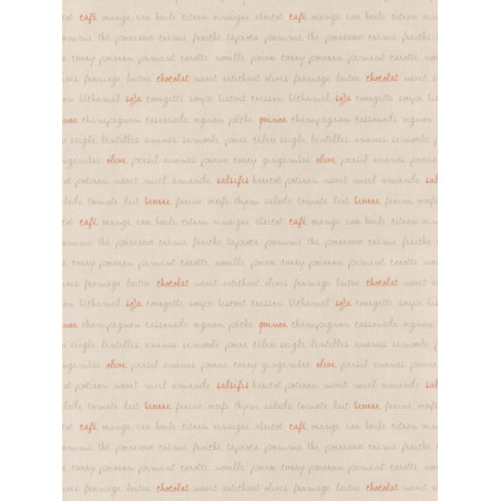 Papier peint Ingrédients beige orange - BON APPETIT - Caselio - BAP68363010