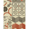 Revêtement PVC - Largeur 4m - Exclusive 240 Concept Bohemian - effet carrelage retro Almeria RED - Tarkett