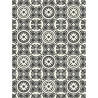 Revêtement PVC - Largeur 3m - Lagos 909D carrelage noir et blanc - Beauflor Boho Chic