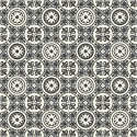 Revêtement PVC EMOTION - Largeur 3m - Lagos 909D carrelage noir et blanc - Plaza Beauflor