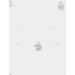 Papier peint Ours Plage beige - MY LITTLE WORLD - Casadeco - MLW29701133