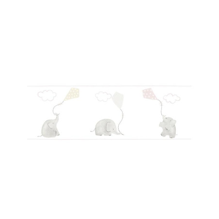 Frise enfant Eléphants rose - MY LITTLE WORLD - Casadeco - MLW29764220