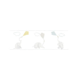 Frise enfant Eléphants bleu et jaune - MY LITTLE WORLD - Casadeco - MLW29766311