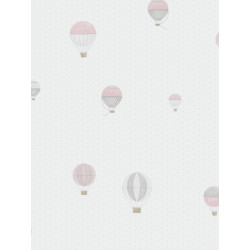 Papier peint Montgolfière rose - MY LITTLE WORLD Casadeco - MLW29774314