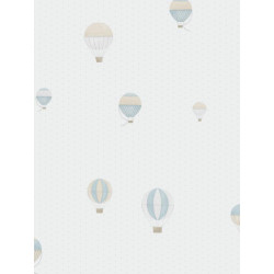 Papier peint Montgolfière bleu - MY LITTLE WORLD - Casadeco - MLW29776222
