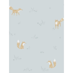 Papier peint Renard bleu - MY LITTLE WORLD Casadeco - MLW29806236
