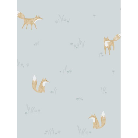 Papier peint Renard bleu - MY LITTLE WORLD Casadeco - MLW29806236