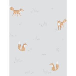 Papier peint Renard gris - MY LITTLE WORLD - Casadeco - MLW29809422