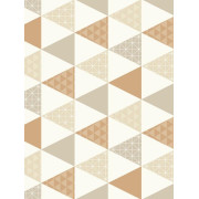 Papier peint Triangles taupe et cuivre - TONIC  - Caselio - TONI69441407
