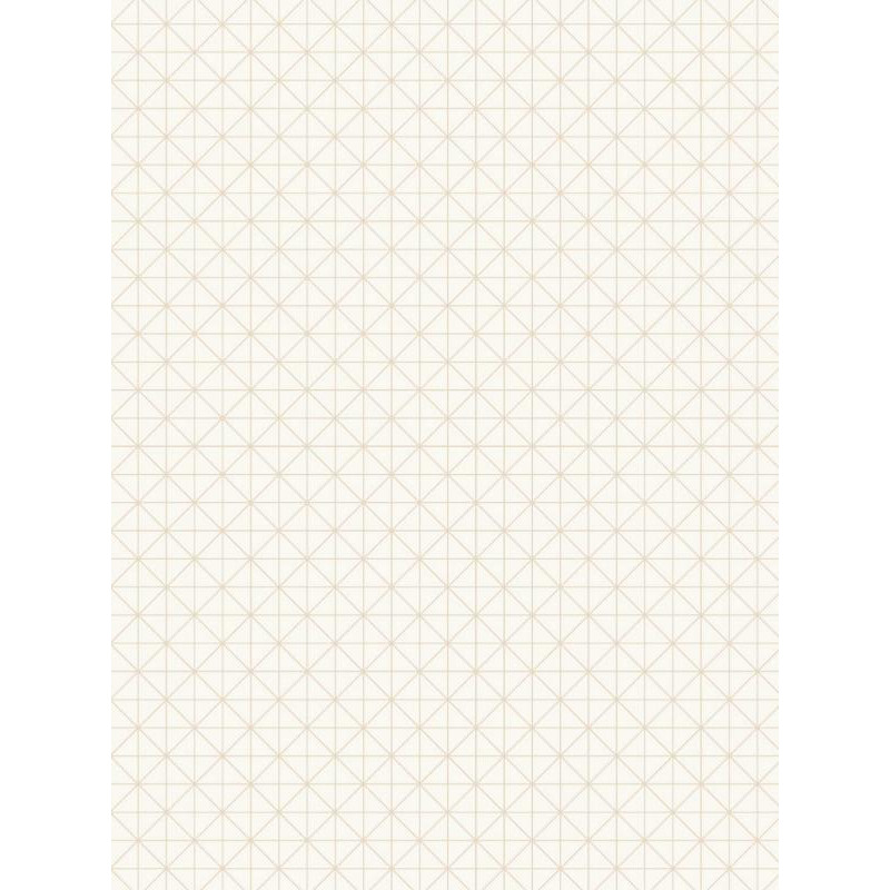 Papier peint intissé Origami blanc cuivre - TONIC Caselio