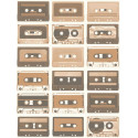 Papier peint intissé Cassettes sépia cuivre - TONIC Caselio