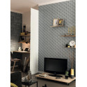 Papier peint intissé Relief béton gris - TONIC Caselio