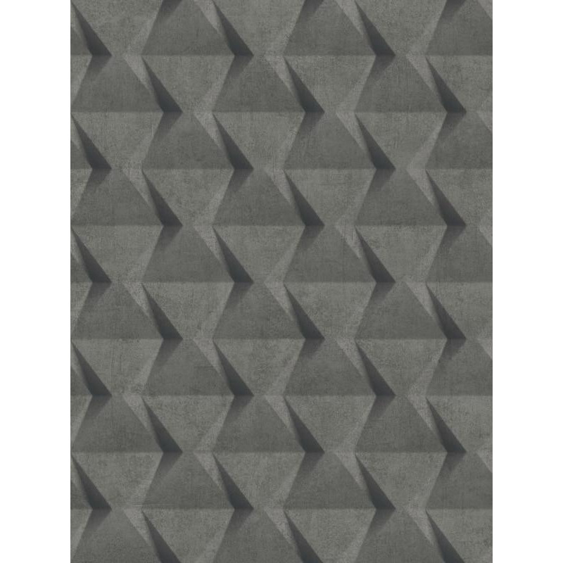 Papier peint intissé Relief béton gris anthracite - TONIC Caselio