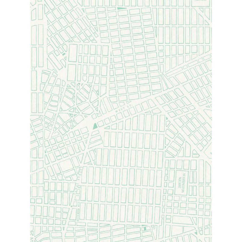 Papier peint New York Plan turquoise - TONIC - Caselio - TONI69496722