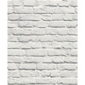 Papier peint Mur de Briques blanc - MURIVA - Ugepa - 102539