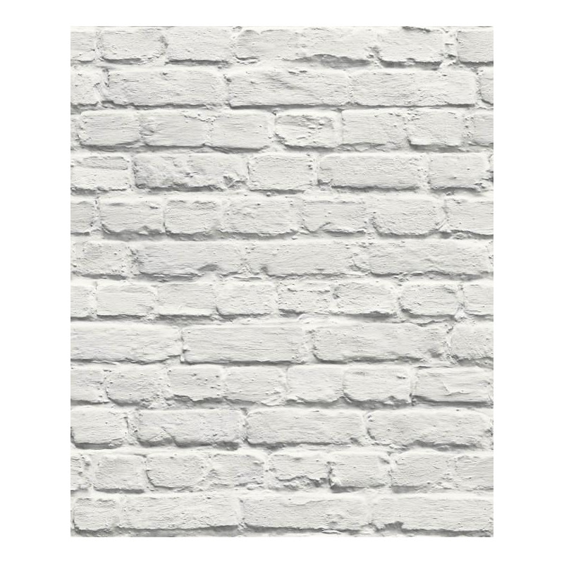 Papier peint Mur de Briques blanc - MURIVA - Ugepa - 102539