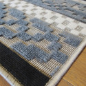 Tapis corde et poil ras Retro à motifs géométriques - 160x230cm - FLOW