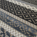 Tapis corde et poil ras Retro à motifs géométriques - 160x230cm - FLOW