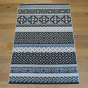 Tapis corde et poil ras Retro à motifs géométriques - 160x230cm - FLOW