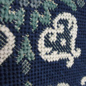 Tapis de cuisine en corde Carreaux de ciment bleu - 80x200cm - STAR