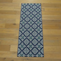 Tapis de cuisine en corde Carreaux de ciment bleu - 80x200cm - STAR