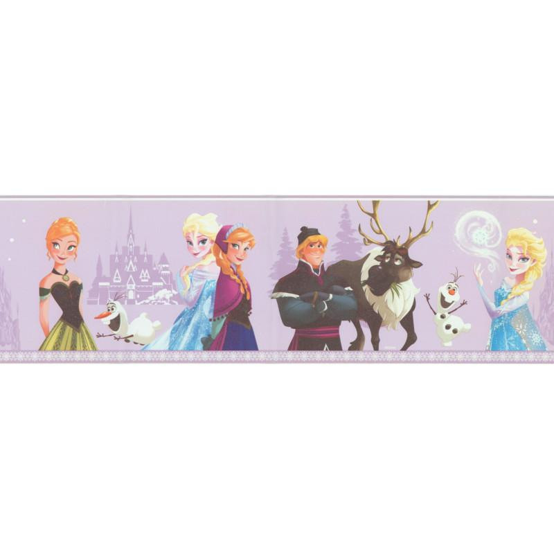 Frise adhésive Reine des neiges - mauve - Lutèce