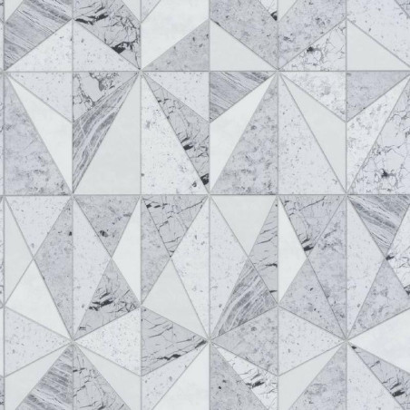 Papier peint Marbre noir et blanc - MATERIAL - Caselio - MATE69590090
