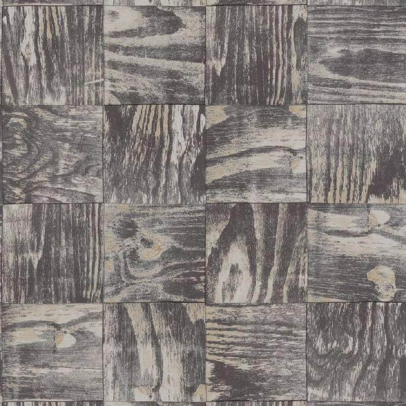 Papier peint Patchbois noir - MATERIAL - Caselio - MATE69689092