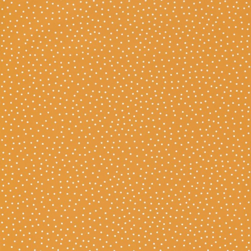 Papier peint les p'tits pois orange- Smile - Caselio